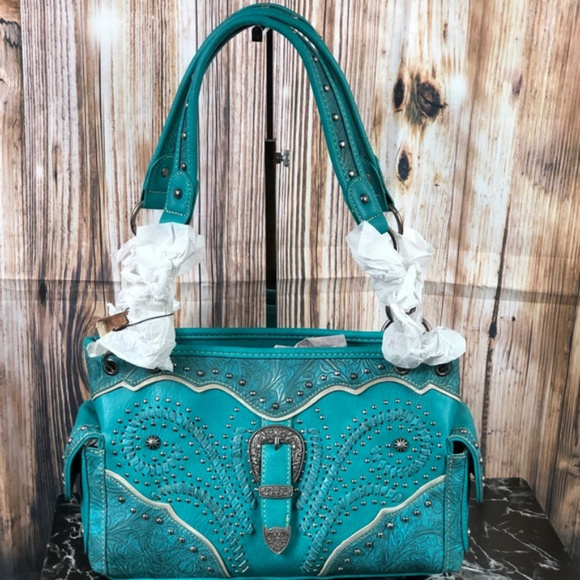 Montana West Handbags - Montana West Buckle Collection Satchel